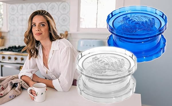 2 Pack Transparent Garlic Press, Manual Garlic Crusher and Mincer—Plastic Garlic Grinder and Chopper, rotary chopper suitable for garlic, chili peppers, compact and space-saving by FZOVURP - Image 2