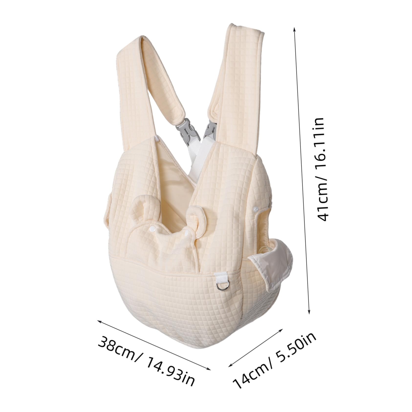 Yardwe Hands- Dog Sling Carrier for Small Pets Comfortable Cat Sling Backpack Storage Pet Travel Bag for Hiking and Outdoor Activities