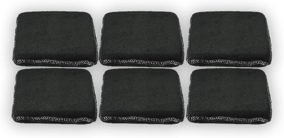 S.M. Arnold Automotive Dressing Applicator - Black Cloth - Evenly Apply Dressings to Tires, Moldings, Interior Vinyl & Leather (6 Pack)