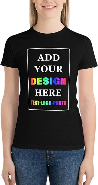 Custom Shirts for Woman Customized T Shirts Design Your Own Personalized Gift Printed T-Shirts with Photo Text