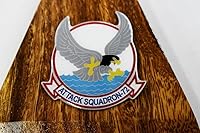 Vista 8 de VA-72 Blue Hawks (1977) A-7e Corsair II Modelo, LTV, modelo a escala de caoba 1/31, azul marino