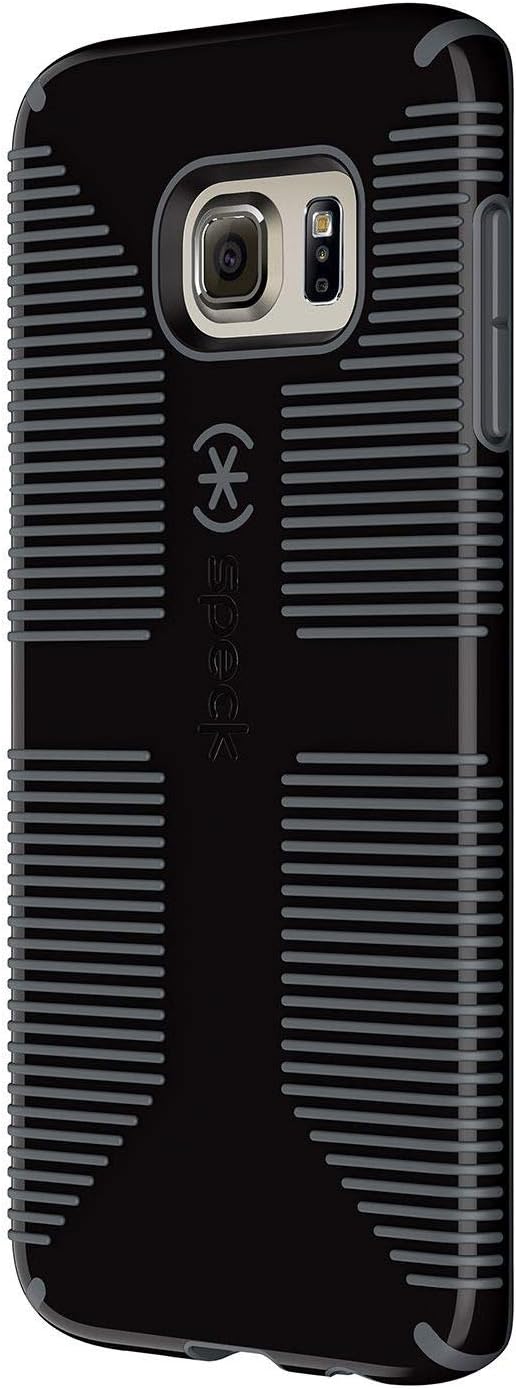 Speck Products CandyShell Grip Case for Samsung Galaxy S6 Edge - Retail Packaging - Black/Slate Grey