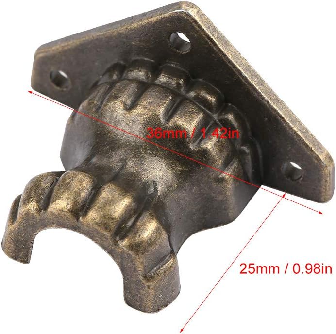 Jewelry Chest Feet Antique Wooden Storage Box Corner Protector with Unique Beast Design for Furniture Cabinet Decoration