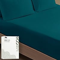 Vista 39 de MAYFAIR LINEN Twin XL Fitted Sheet Only - 100% Egyptian Cotton 600 Thread Count 16" Deep Pocket Fitted Sheet Twin XL, Cooling Sateen Elastic Bottom