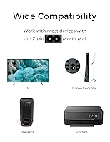 Vista 3 de Cable de alimentación de CA para Xbox Series SSeries X, Xbox One SX, PS5PS4 Slim PS3 Slim de repuesto para consola