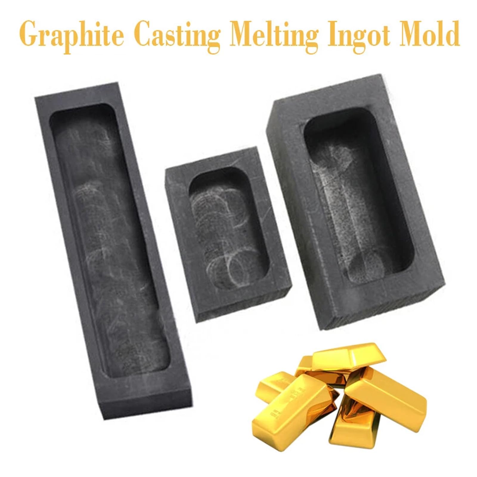 Hochreine Graphitguss Schmelz Crucible Graphit Gussform Tiegel Barren für Schmelzen Casting Raffination Gold Silber Metall Aluminium Kupfer Messing