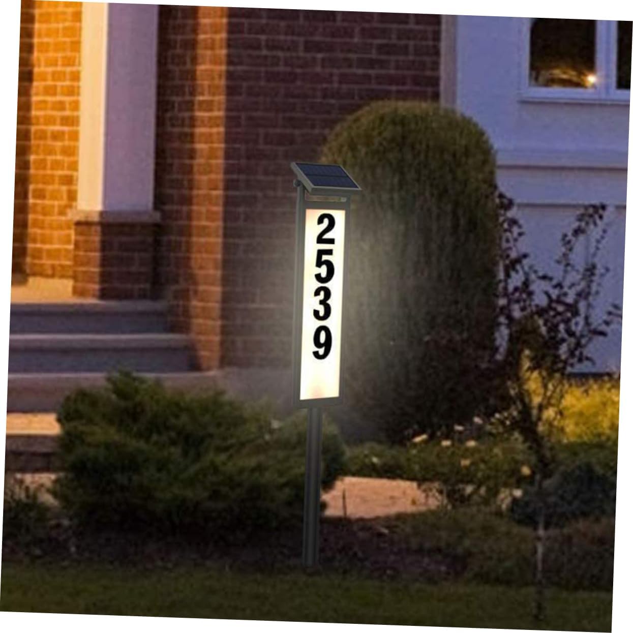 ARTIBETTER 1Set Solar House Light Dual Color Temperature Solar Outdoor Address Light for Garden LED Sign Plate for Home Address Display