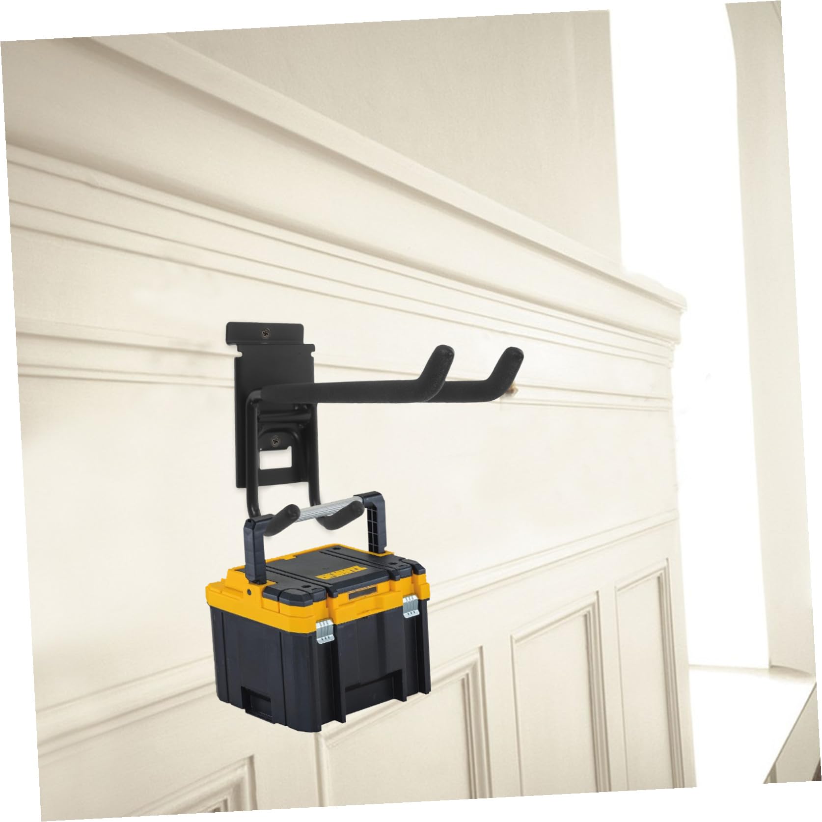 DOITOOL 4 Piezas Ganchos De Garaje De Pared Colgador De Herramientas Gancho De Utilidad De Garaje Ganchos De Pared De Alta Resistencia Gancho Resistente El Puerta Black Aerosol De Plástico