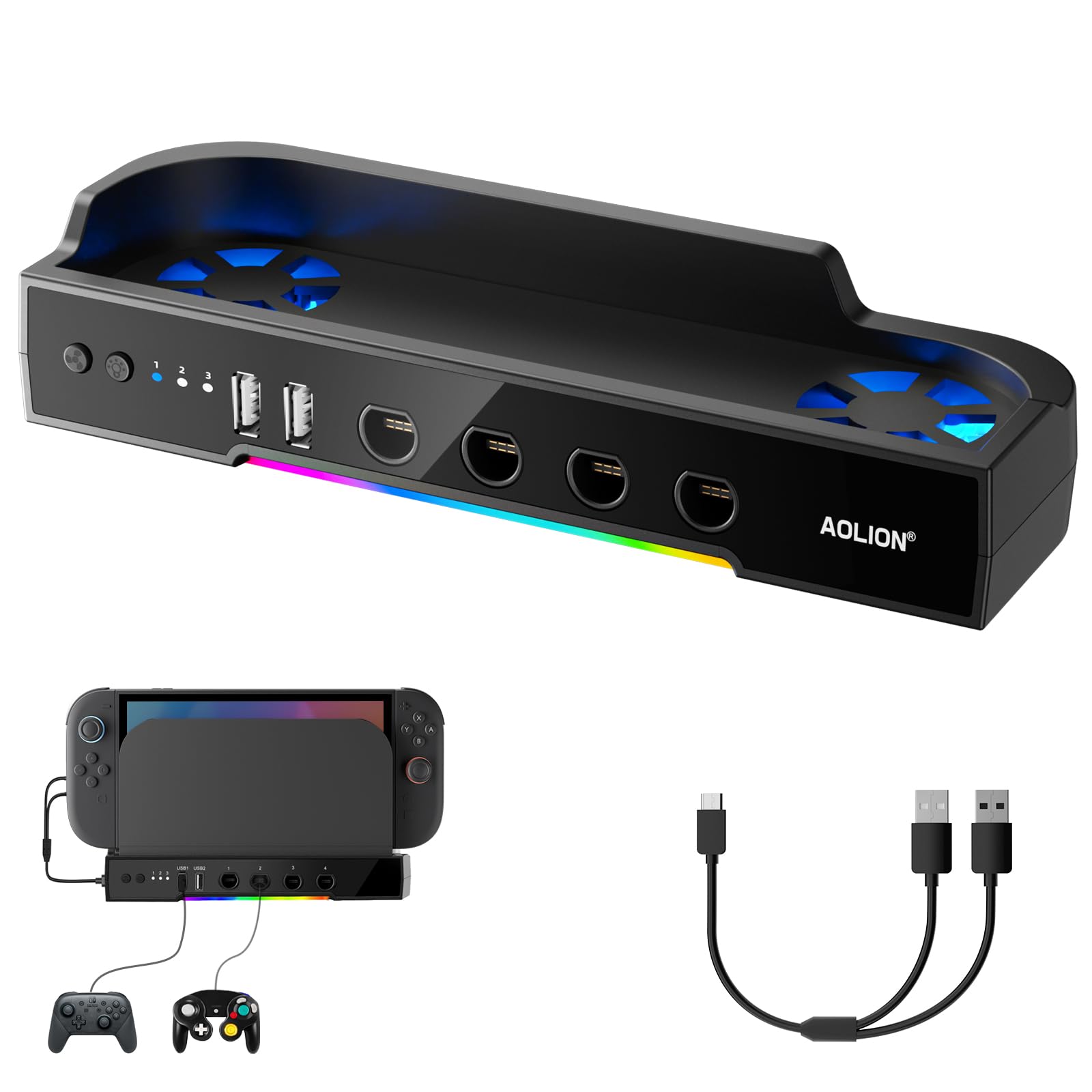 Amazon.co.jp: LuxiSync Switch 2用 冷却ファン スイッチ2ドック対応