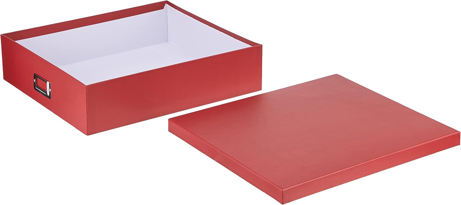 Pioneer Jumbo Scrapbook Storage Box, Red