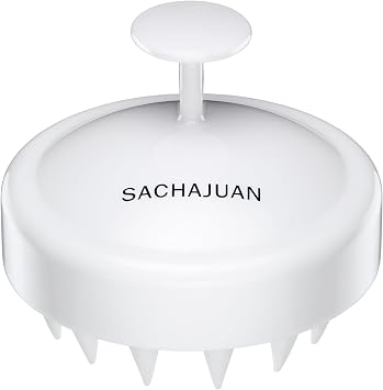 SACHAJUAN Scalp Brush | Gentle Exfoliating Brush for Scalp Care | Removes Buildup, Stimulates Circulation & Supports Healthy Hair Growth | Flexible Bristles for Wet or Dry Use