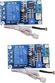 HiLetgo 2pcs 12V Photoresistor Sensor Relay Module Car Light Automatic Control Switch with Cable