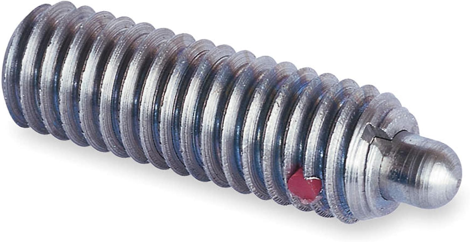 TE-CO - 53213X - TE-CO Spring Plunger: Stainless Steel Body, Stainless Steel Nose, 1-8 Thread Size, 1/2 in Proj.