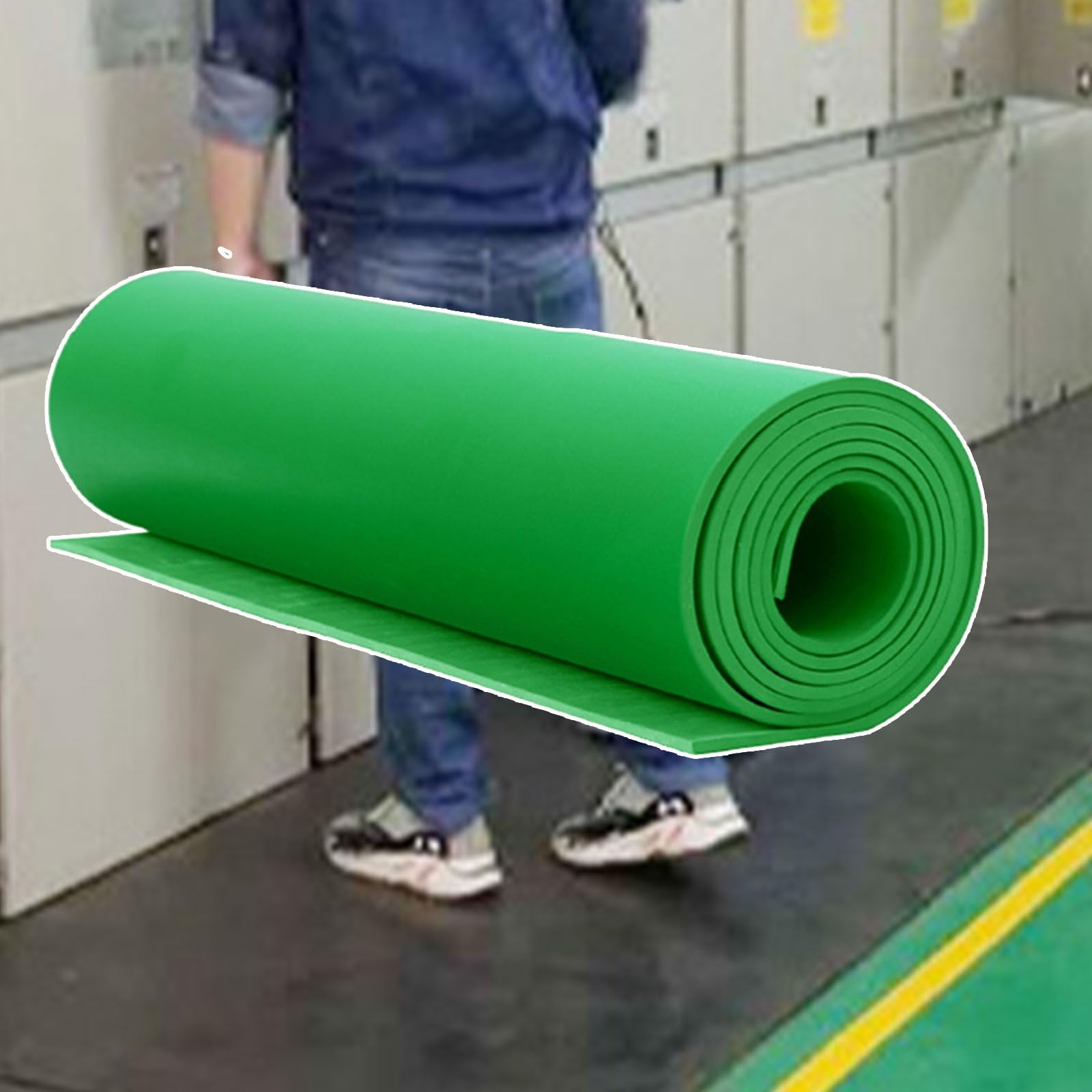 Tapis isolant électrique haute tension contre les chocs de 10 mm
