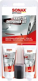SONAX KratzerEntfernerSet Lack (50 ml) zur manuellen Beseitigung von lokalen Kratzern und Schrammen aus Klarlacken | Art-Nr. 03059410