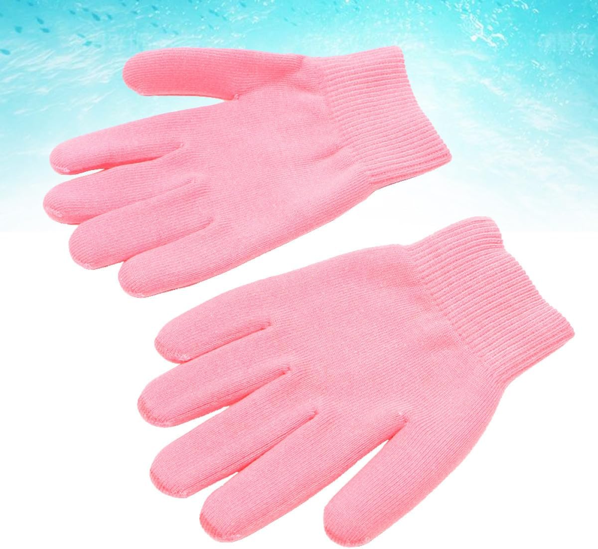 GALPADA Natural Gel Hand Care Gloves for Spa Elastic Fiber Moisturizing Gloves for Women Soft Skin Nourishing Protection for Outdoor and Daily Use