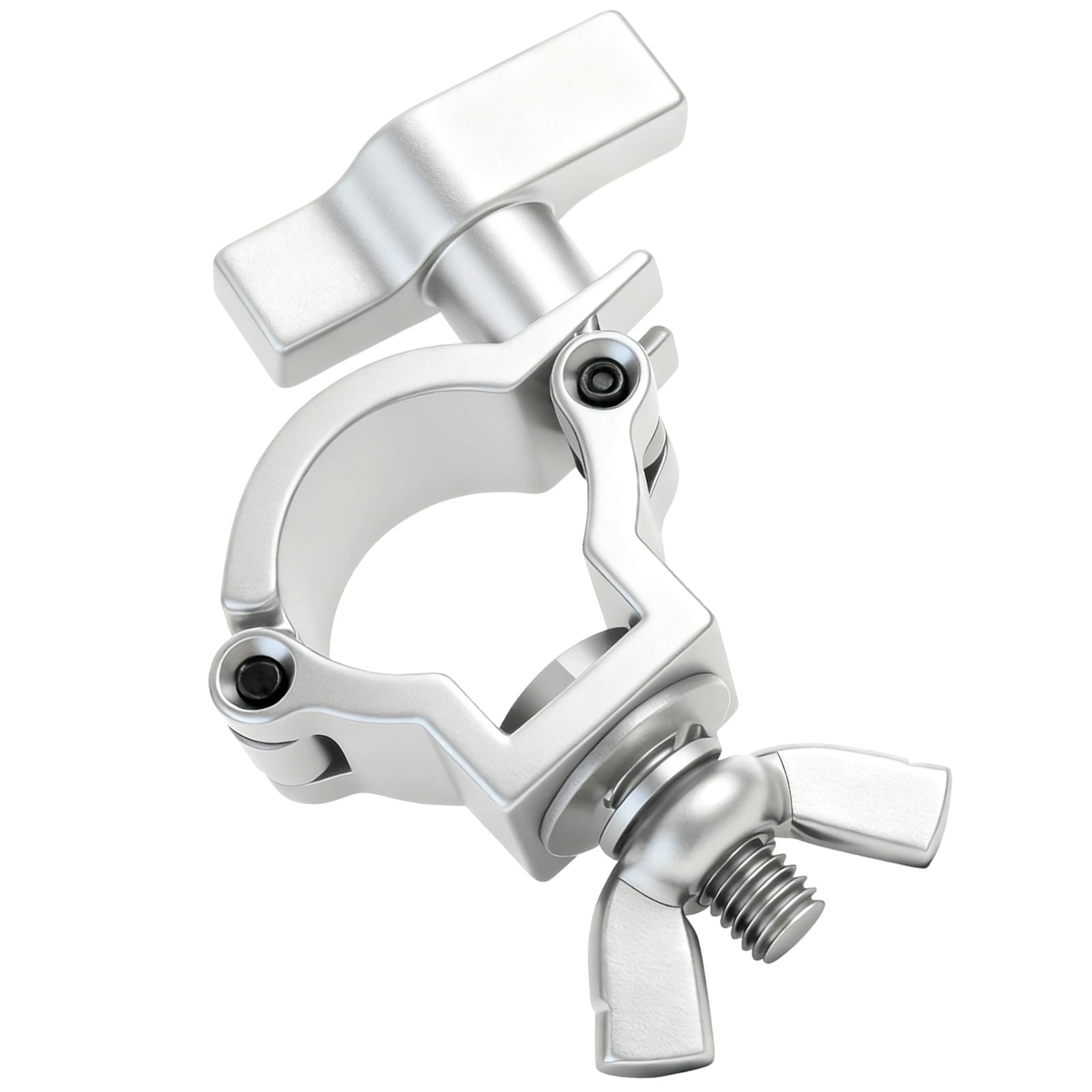 Antislip Pad Integrated Stage Equipment Clamp 25 30mm Tube Capacity Aluminum Alloys for Dynamic Setups Universals Tube Mounting Clamps