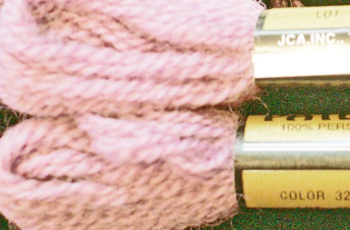 Paternayan Needlepoint 3-ply Wool Yarn-Color-324-PLUM-this Listing is for 2 Mini 8-yd skeins OR PRE Cut Equivalent