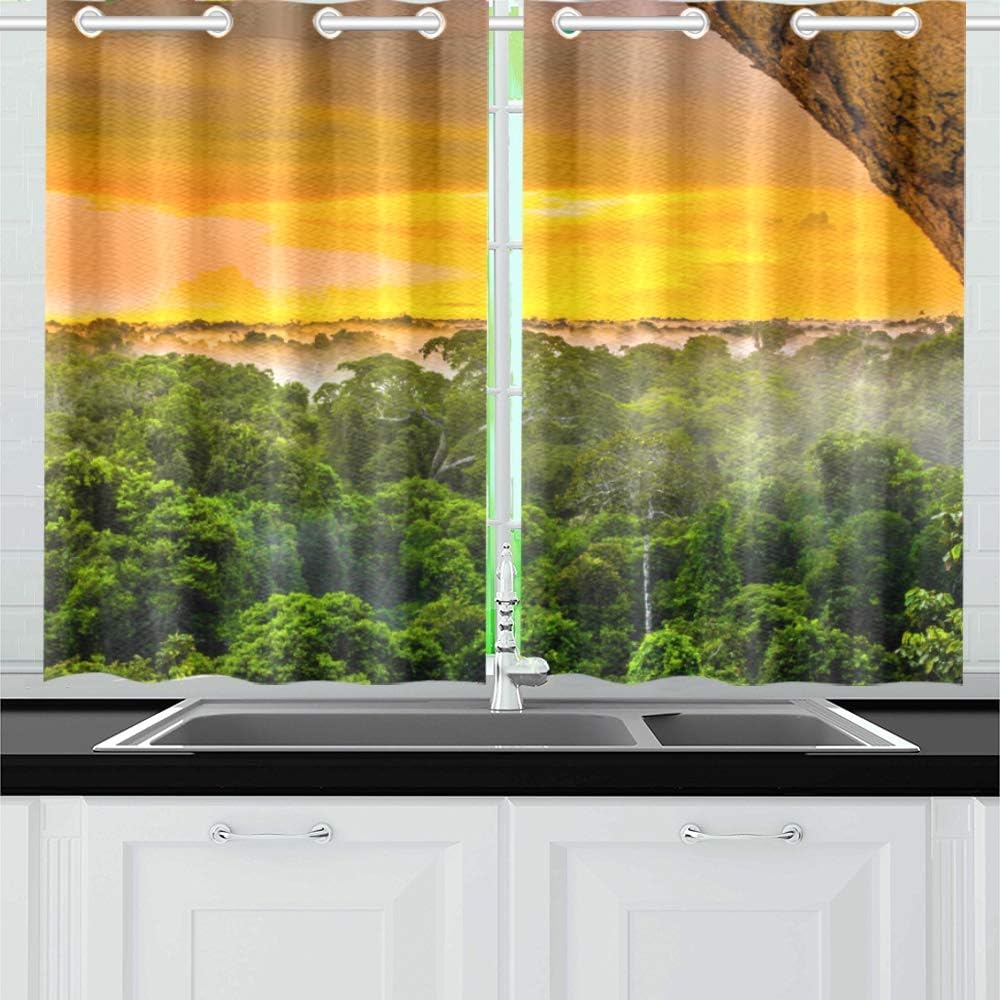 Best Blackout Curtains Amazon Primeval Jungle Bed Blackout