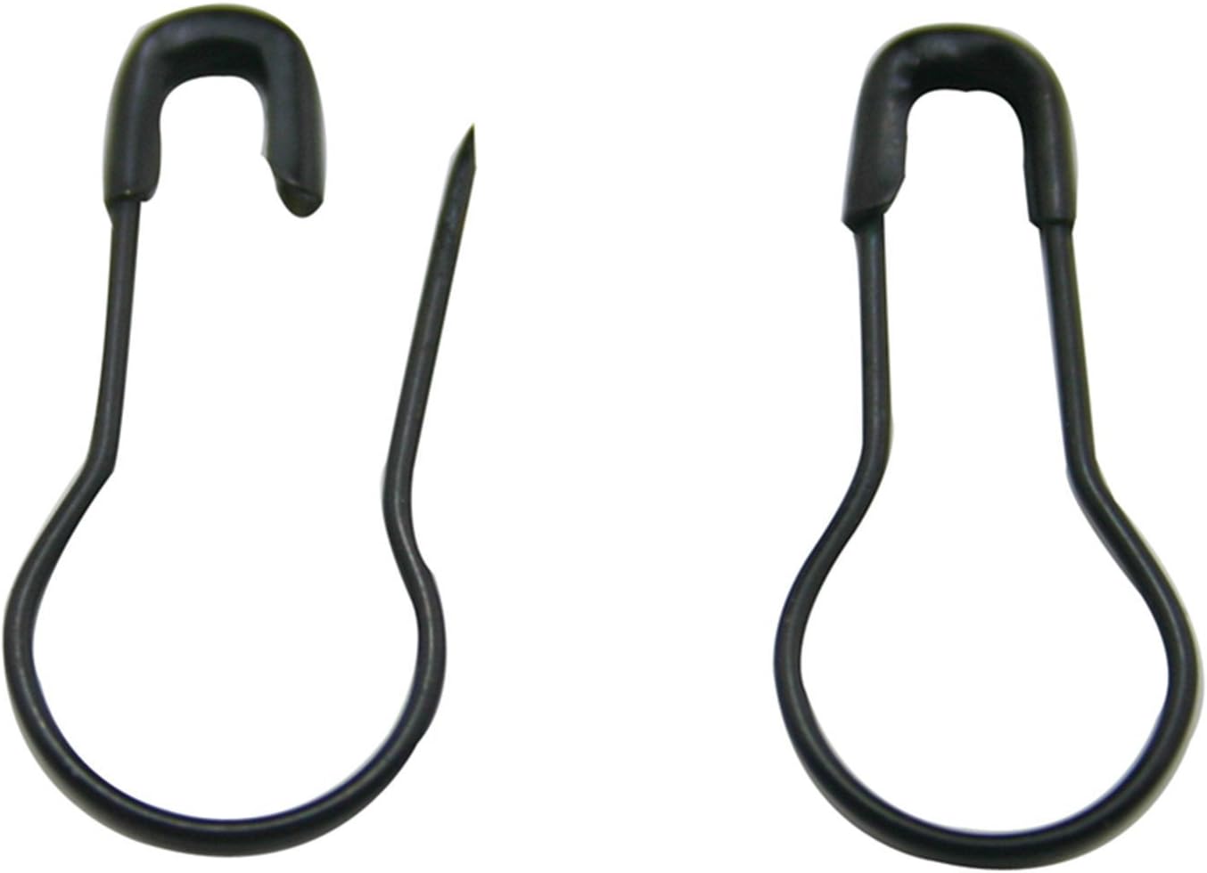 MERSUII Pack Of 300 0.8" Metal Black safety Pins/Gourd Pin/Bulb Pin/Calabash Pin Bead Needle Pins DIY Home Accessories , Suitable for the Tailor