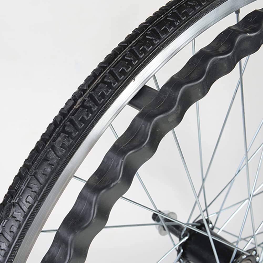 22x1 3/8 Ręczne Tylne Koła Wózka Inwalidzkiego,2 Kawałki Czarny Antypoślizgowe Gumowe Koła z Aluminiową Obręczą,do Wielu Standardowych Wózków Inwalidzkich