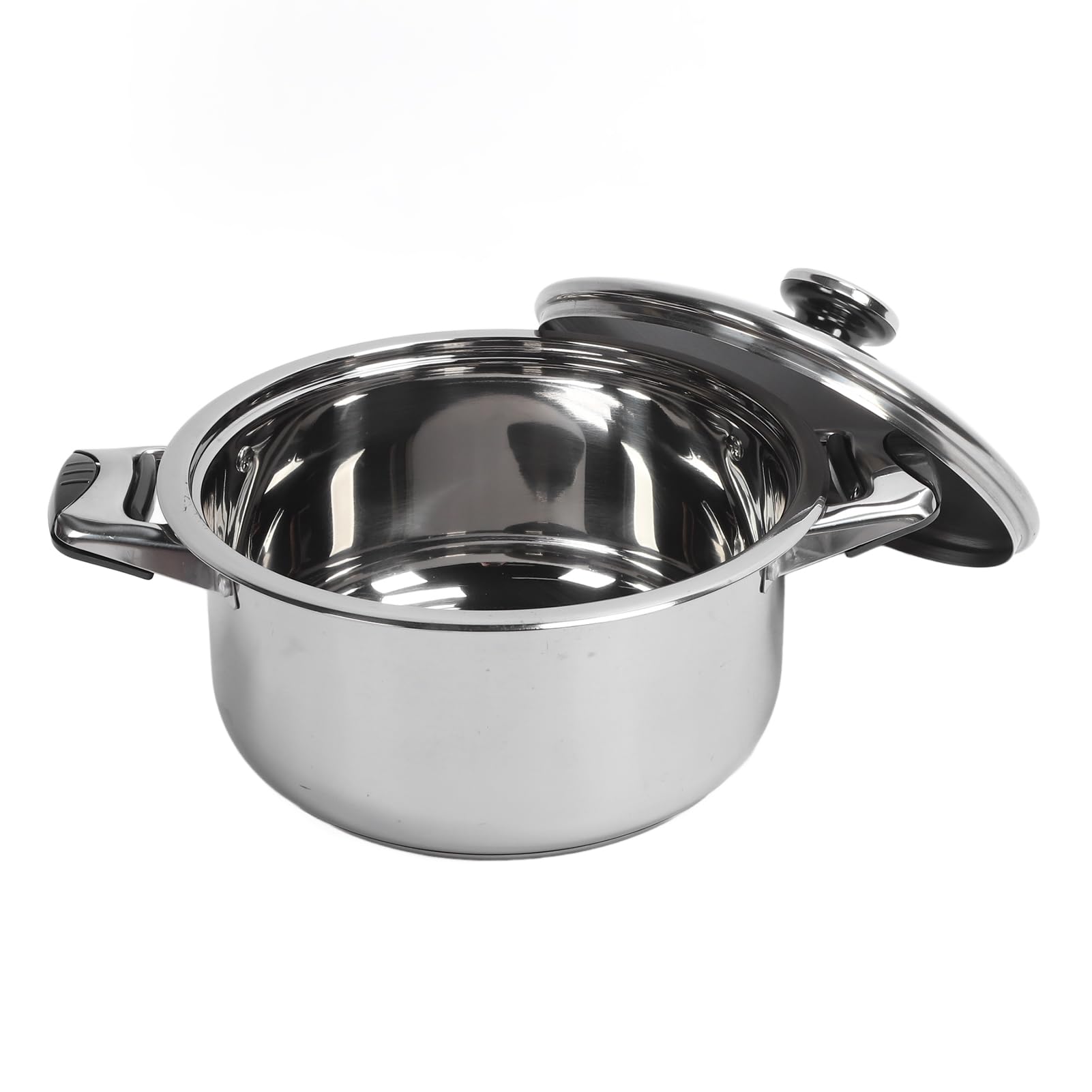 HEEPDD Set di Utensili da Set da da 7 Pezzi Pentole e Padelle per Friggere Cottura Stufato con Conduzione Uniforme del Calore per Chef Domestico Pentole in Acciaio Inossidabile Nan