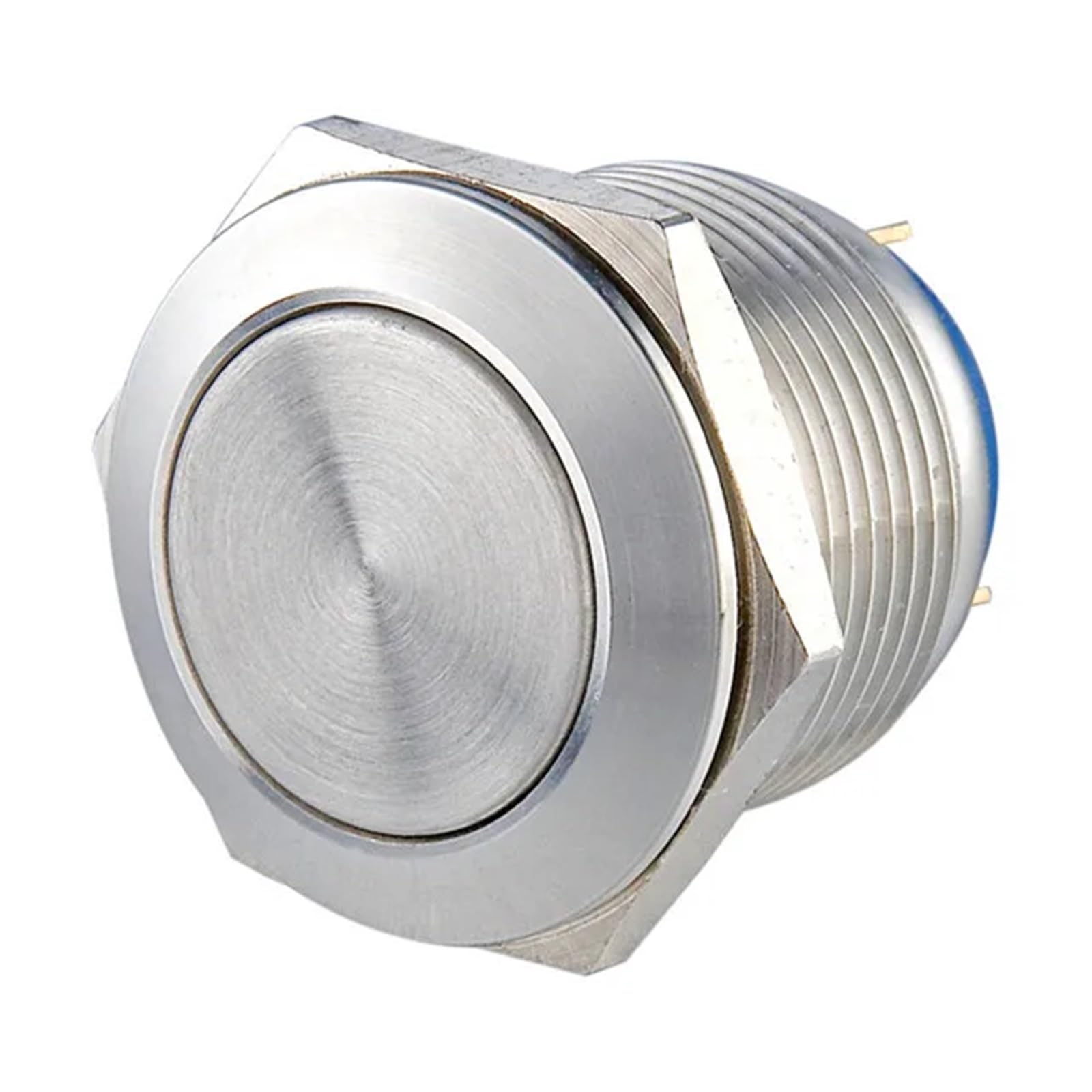 Interruptor instantáneo 1NO de acero inoxidable 19 mm para solucionar fallos de panel