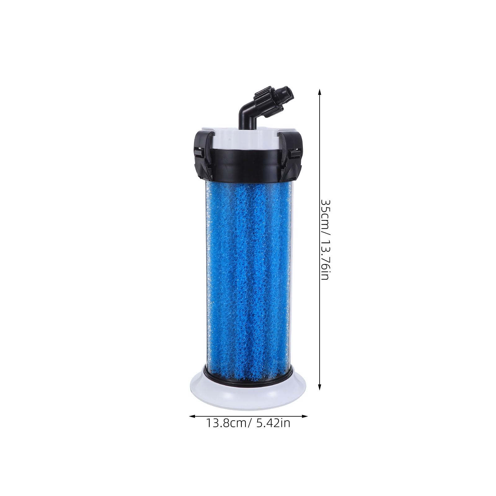 ifundom Filtro de Acuario Externo para Pecera, Filtro de Cartucho con Bomba Sumergible, Sistema de Filtración Física, Química y Biológica, Adecuado para Tanques y Acuarios con Circulación