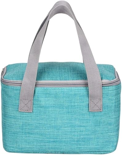 Yaosan Bolsa pequeña de 6 latas4 L, práctica bolsa cuadrada de almuerzo aislada para adultos viaje de día de trabajo (azul)