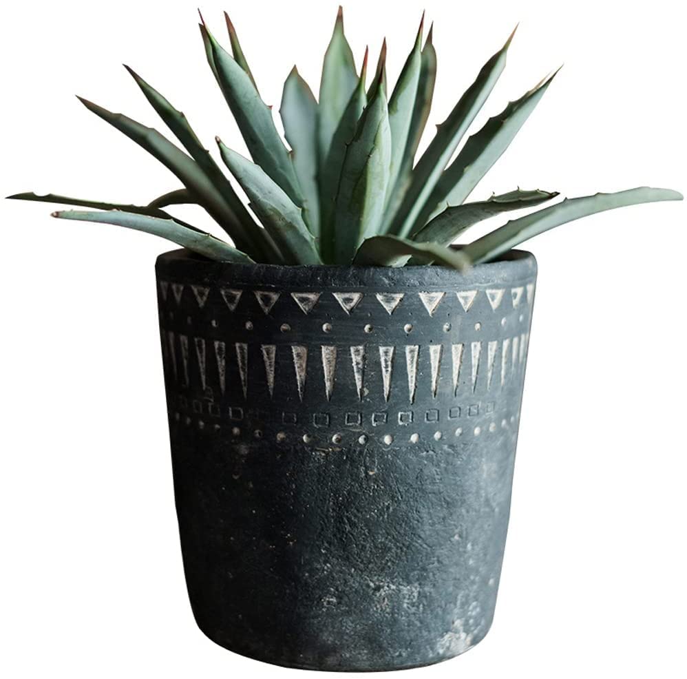 コンクリートと木材の植木鉢 Amazon.co.jp: WJFMZS コンクリートプランター植木鉢-エジプトアフリカ