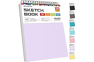 Soucolor Pastel Purple Aesthetic Sketchbook