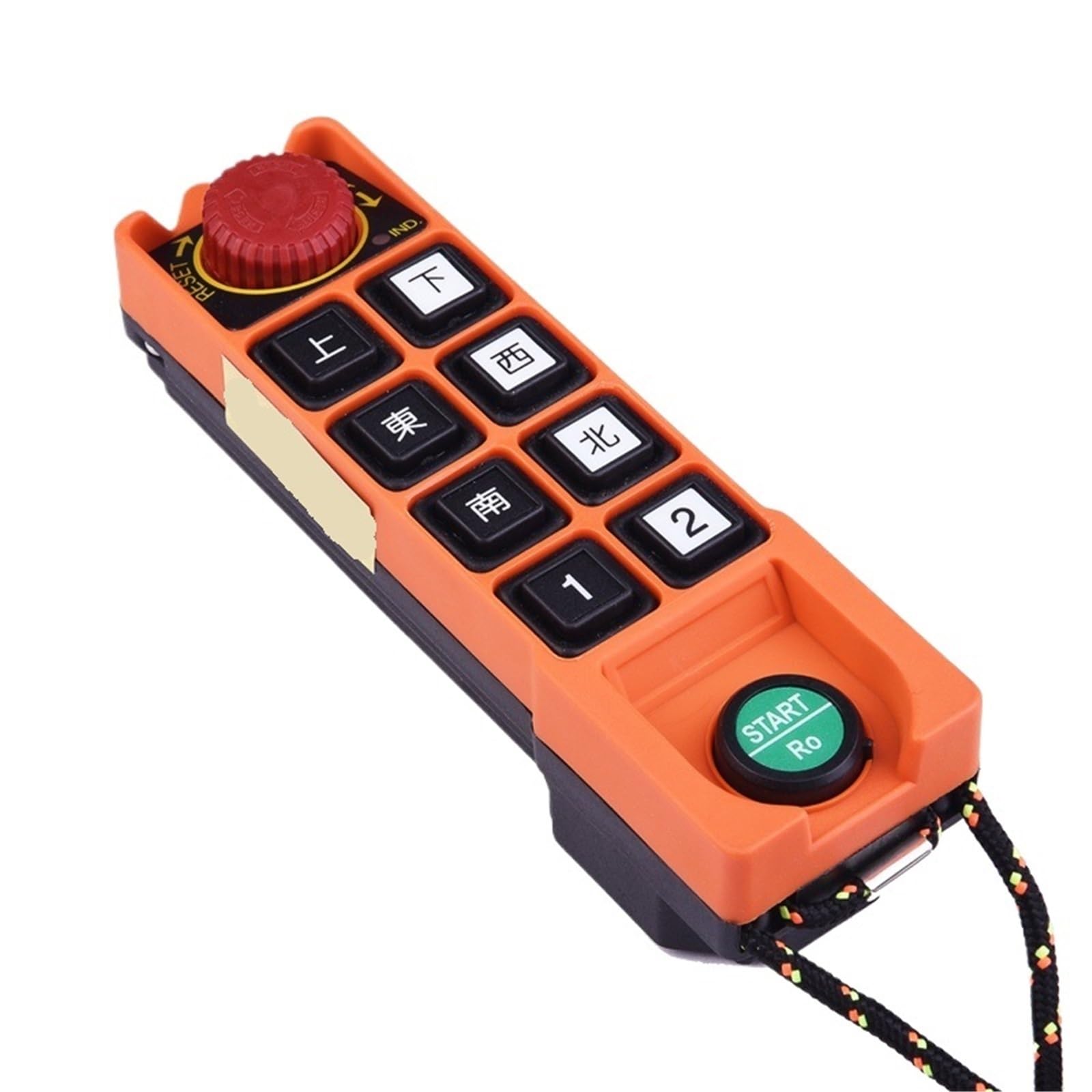 Novfdlop 1T 1R L10 8 Buttons Double Speed Industrial Crane Control Switches Hoist Overhead Bridge Crane Controller(Ac380v)