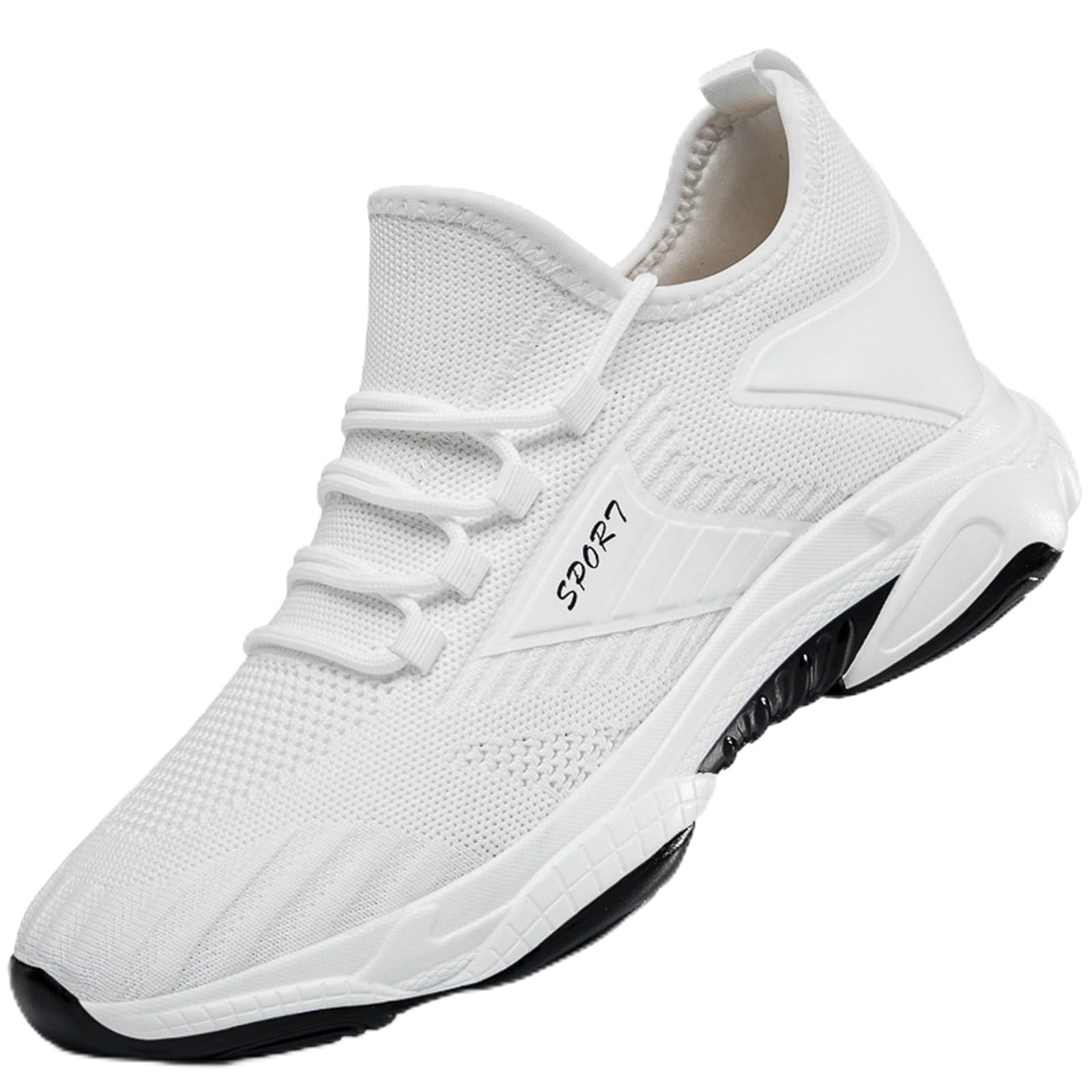 Zapatillas de correr para hombre, 6 cm, altura regulable, botas de senderismo modernas con caña alta, zapatillas de deporte al aire libre, zapatos de verano, trekking