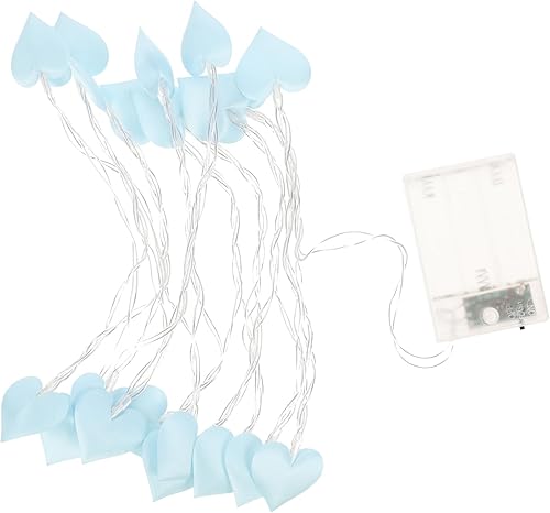 Cabilock Cadena de luces de amor cadena de luces de hadas batería luz de hadas luz de hadas decoración forma de corazón luz de hadas