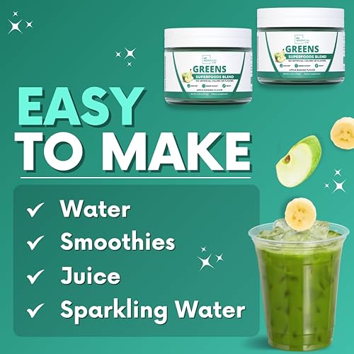 Miniatura 2 de Polvo de superalimento verde para la digestión y la salud intestinal, polvo de mezcla de superalimentos aptos para dieta cetogénica para apoyo