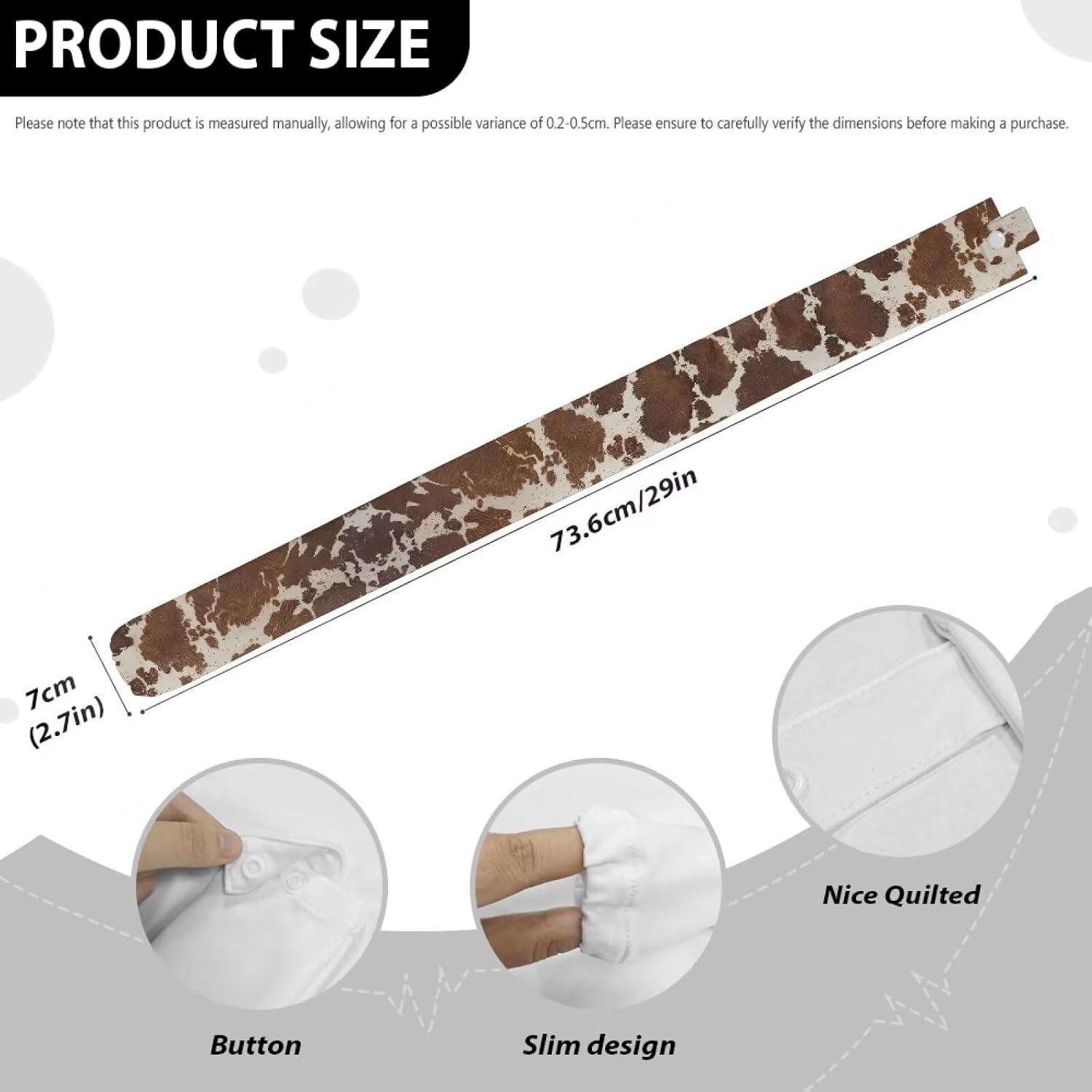 Stethoscope Cover Sleeve Brown Cow Print Stethoscope Cover Soft Stethoscope Accessories Stretchy Fabric Stethoscope Protective Cover Cute Stethoscope Covers Nurse Gifts for Women