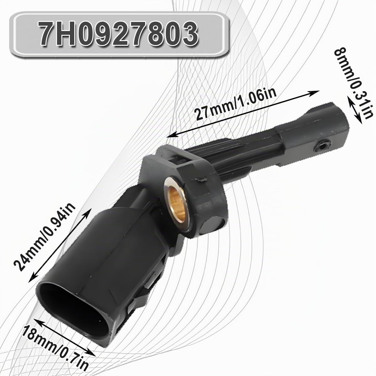 ZAMDOE Capteur de Vitesse de Roue ABS pour VW Golf Jetta Passat Touran Tiguan Avant arrière Gauche Droite pour Audi A3 TT pour Porsche Carrera GT pour Seat 1K0927807 1K0927808 7H0927803 7H0927804