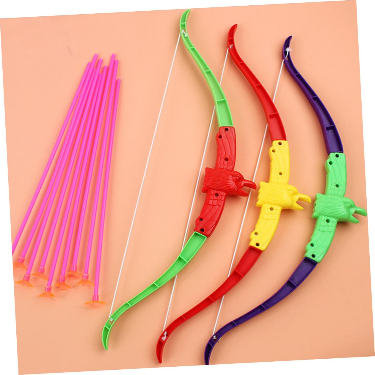 ifundom 3ensembles Jeu De Tir à Arc Simulation pour Garçon Fille Jouet Extérieur Garçon Fille Cadeau Et Ergonomique Couleurs Aléatoires
