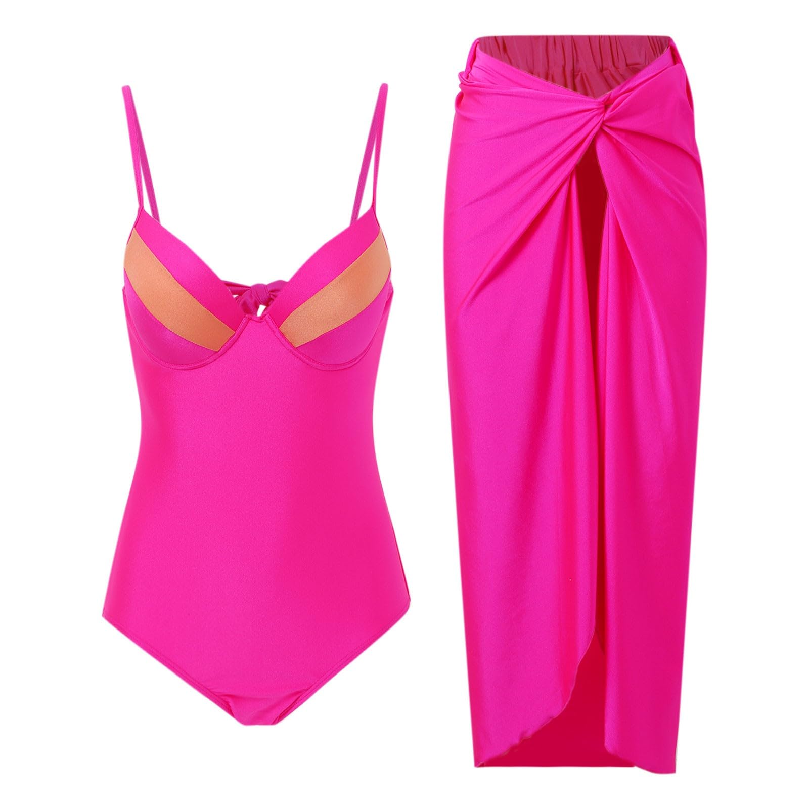 Monokini bikini maillots de bain 2 pièces au look rétro exclusif - 7