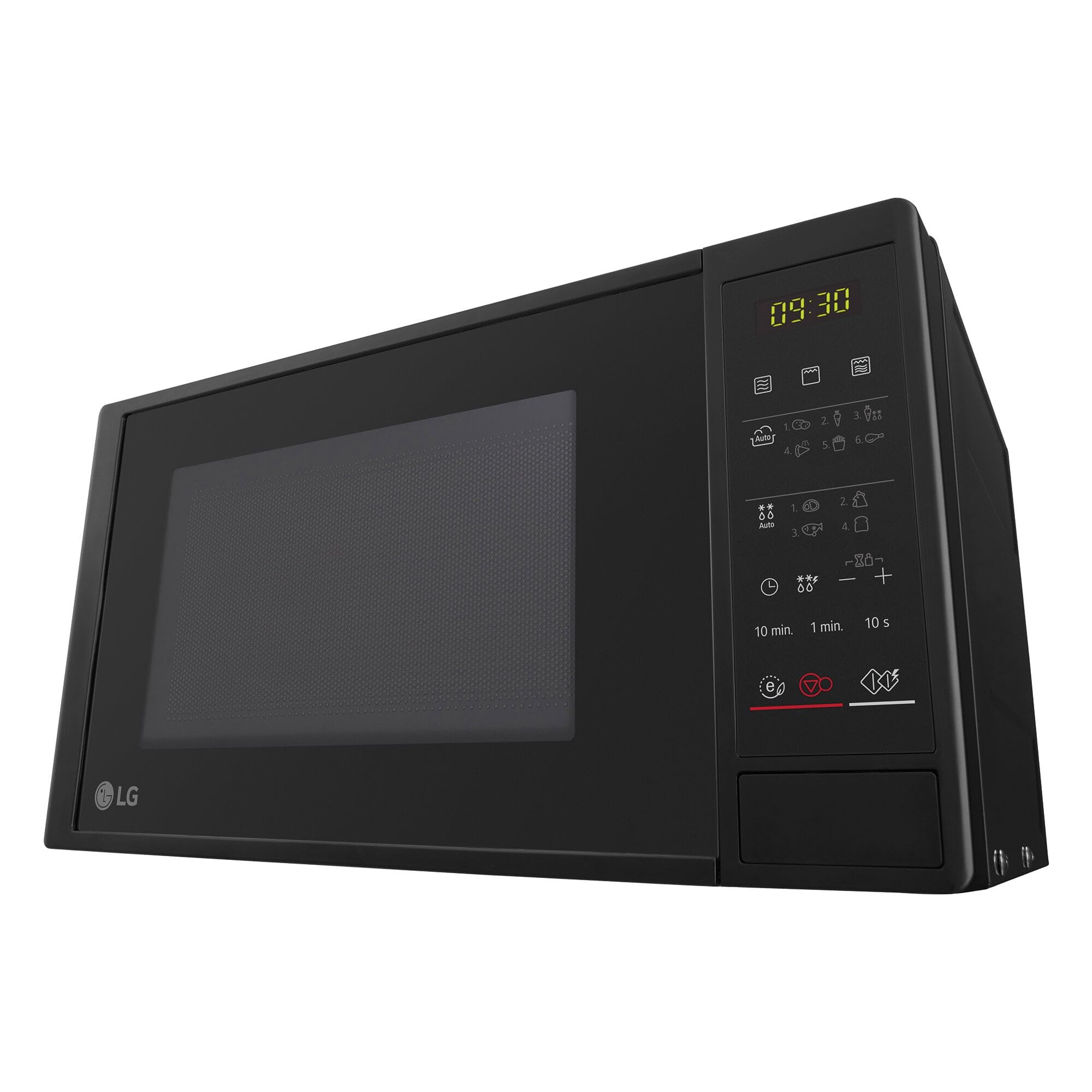 LG MH6042D - Microondas con Grill y Display Digital, Capacidad de 20 litros, 700W, 5 Niveles de Potencia, Easy Clean, Grill de Cuarzo Color Negro