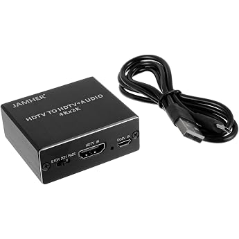 4K x 2K HDMI Audio Extractor HDMI Optical Splitter Adapter Toslink SPDIF Adapter 3.5mm Stereo Audio