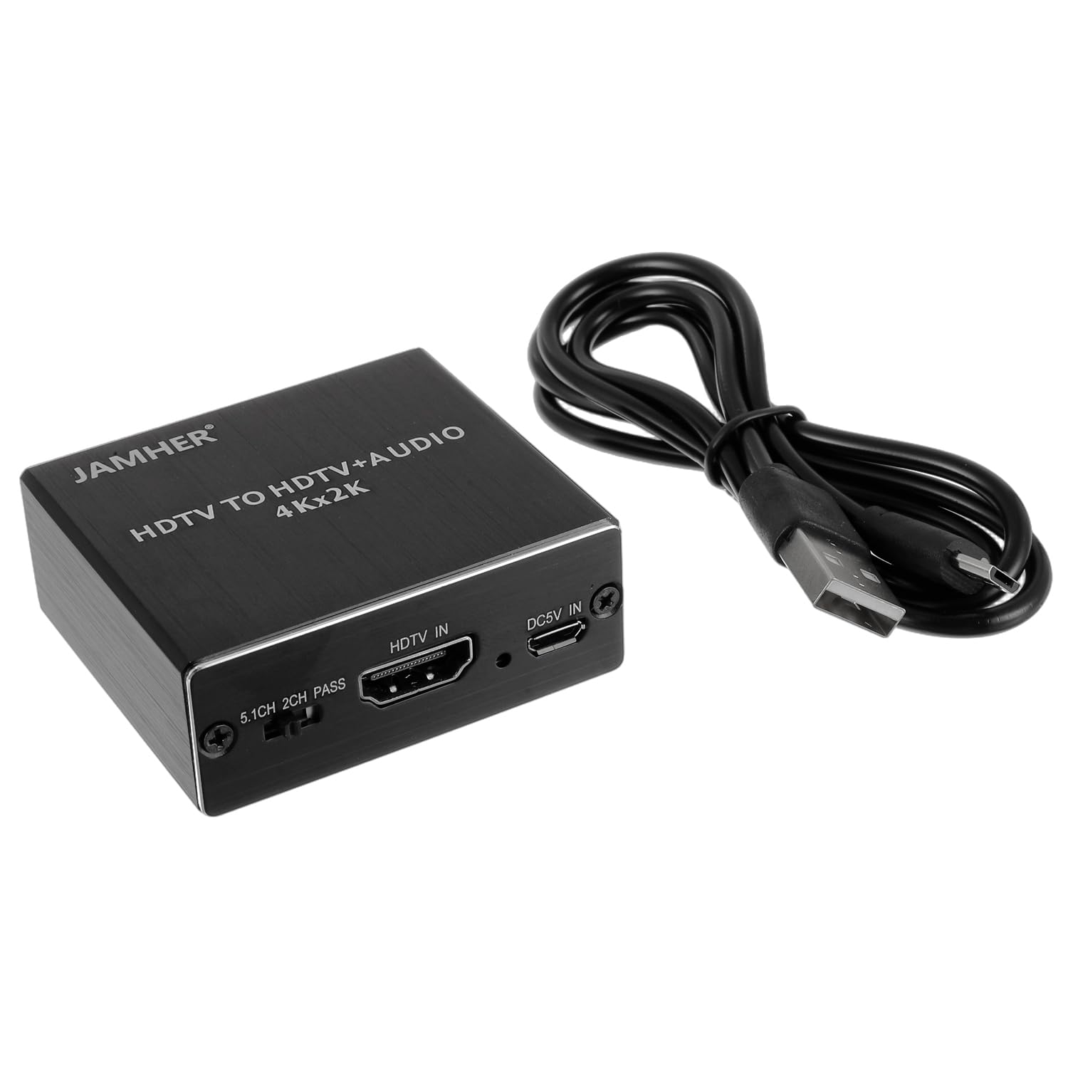 4K HDMI Audio Extractor, Optical SPDIF 3.5 mm Stereo Audio Digital Audio Splitter Converter Support Blu-ray DVD Box HD TV