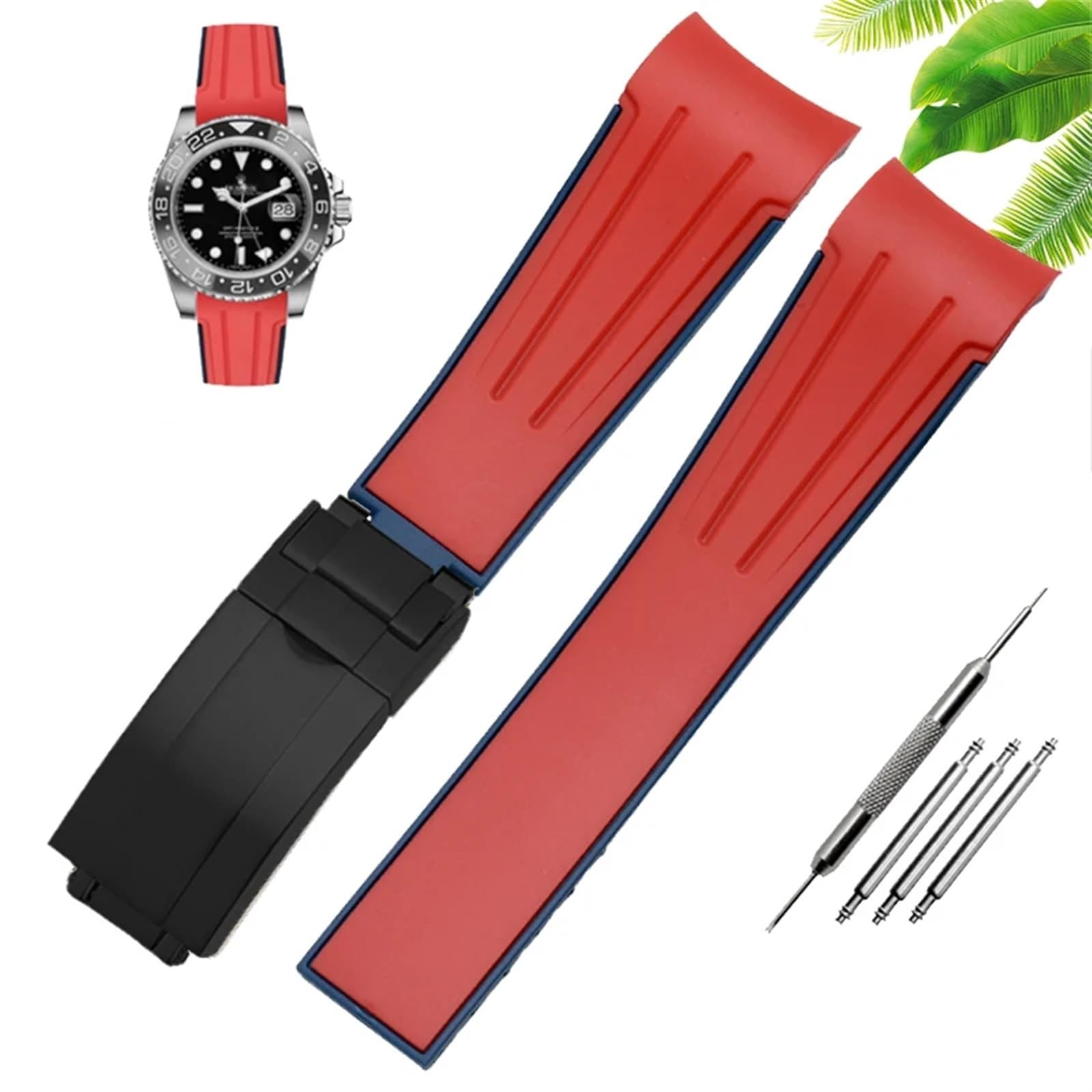 Correa de silicona de 20mm impermeable para cambiar tu vieja banda rota 7