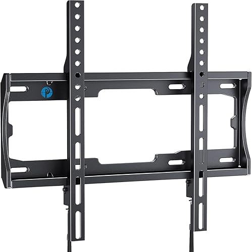 Pipishell Soporte fijo de pared para TV de perfil bajo para televisores de pantalla plana curvada 4K de 26 a 55 pulgadas, LCD, OLED, soporte de