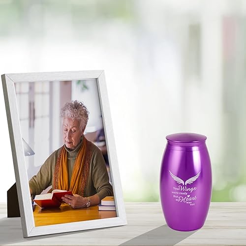 Miniatura 59 de Urna de mariposa mediana para cenizas humanas adultas, hembra, macho, urnas decorativas de cerámica verde para cenizas humanas mujeres/mamá/madre