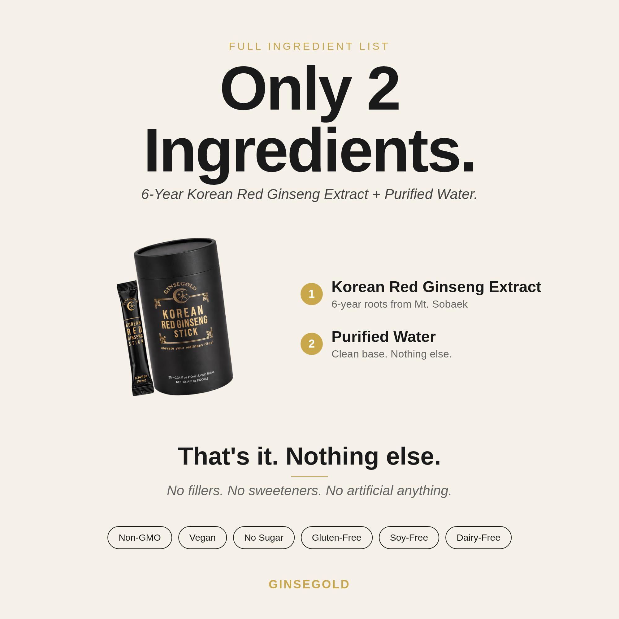 Korean Red Ginseng Extract 1,500mg, 30 Sticks | 6-Year Root Ginsenosides for Energy, Focus, Immune Support | Caffeine-Free, Sugar-Free, Vegan | High Quality Ginseng, Made in Korea — Amazon image 3