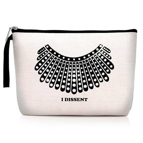Hanamiya Na Feminist Gifts Women RBG Dissent Makeup Bag Ruth Bader Ginsburg