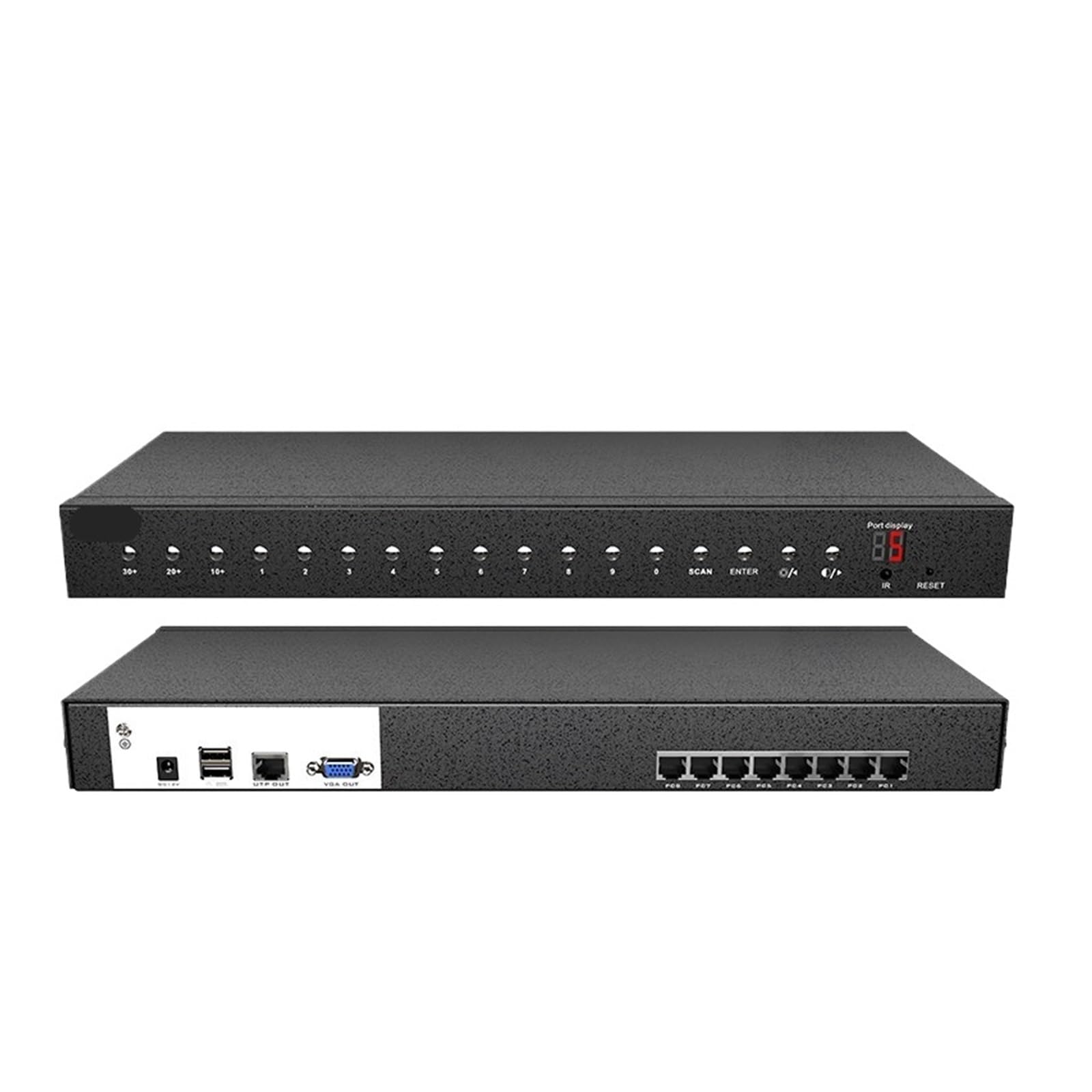 MT-9108MS interface réseau vga 8 voies commutateur KVM numérique haute densité hôte extension de câble réseau 100(MT-9108MS)