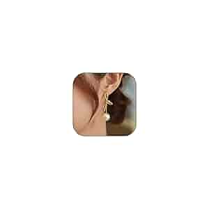 Amazon.com: Pearl Bow Drop Earrings for Women, Gold Amazon.com: Pearl Bow Drop Earrings for Women, Gold