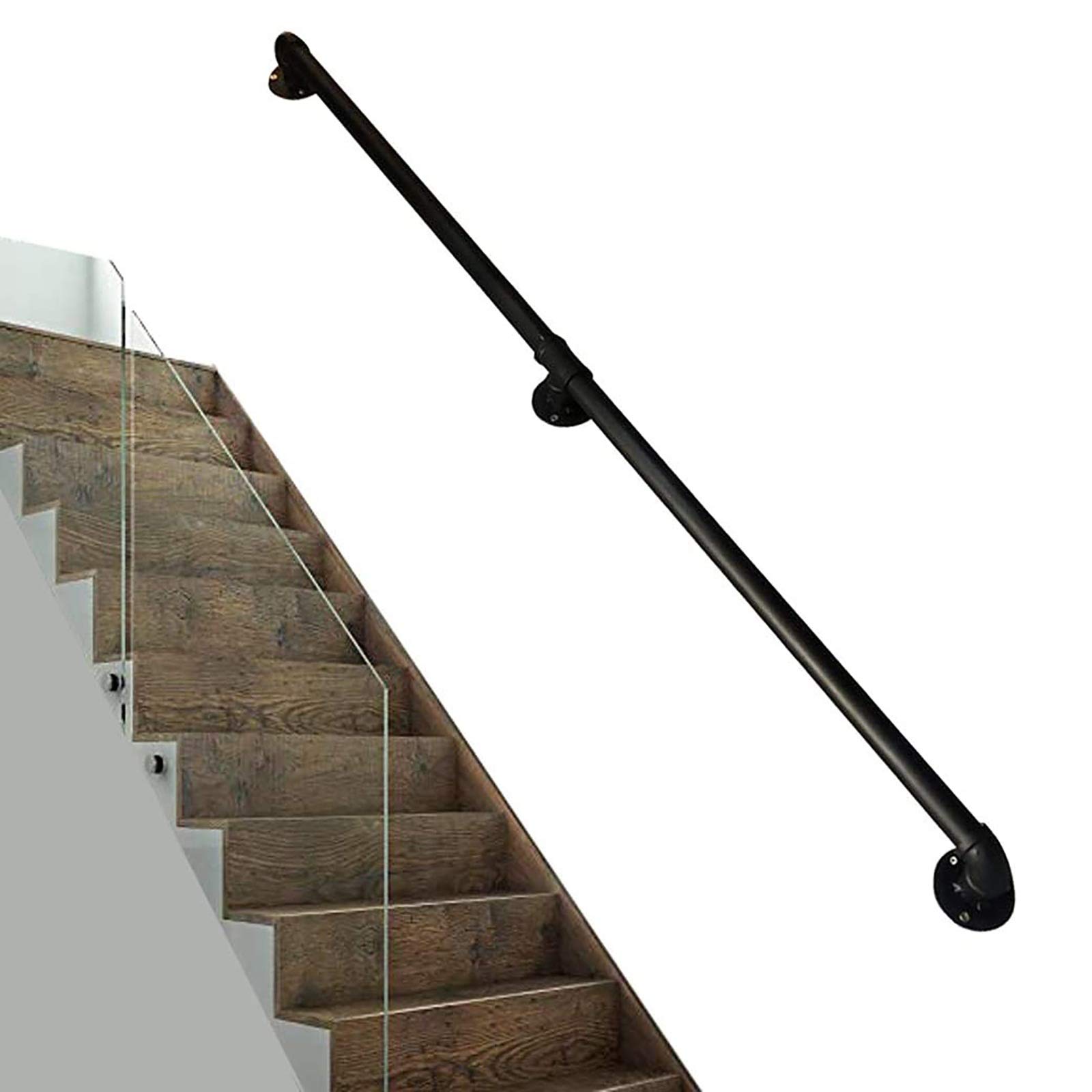 Main courante d'escalier kit complet garde-corps terrasse en fer